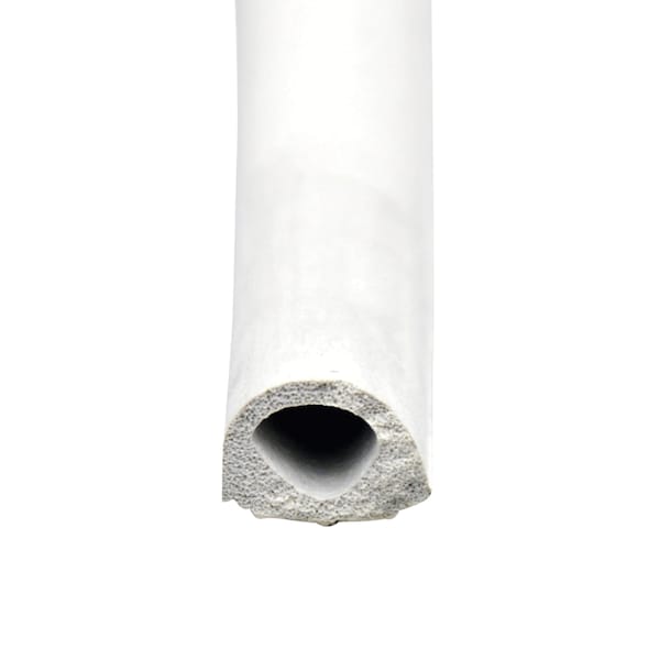 Ap Products AP Products 018-204 "D" Seal with PSA Tape - 1/2" x 3/8" x 50', White 018-204 - main